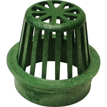 Nds 4 In. Green Structural Foam Polyethylene Atrium Drain Grate