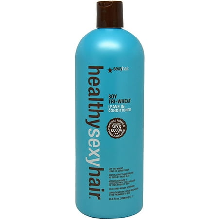 Healthy Sexy Hair Soy & Cocoa Tri-Wheat Leave-In Conditioner by Sexy Hair for Unisex, 33.8 oz