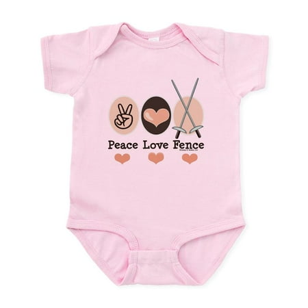 CafePress - Peace Love Fence Fencing Infant Bodysuit - Baby Light Bodysuit Size Newborn - 24 Months
CafePress - Peace Love Fence Fencing Infant Bodysuit - Baby Light Bodysuit Size Newborn - 24 Months