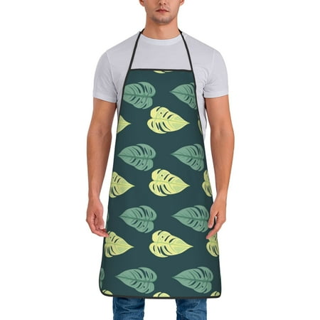 Apron for Men Women Jungle leaf Waterproof Chef Kitchen Baking Apron with Long Ties Aprons for Cooking Baking and Gardening Kitchen Collection
Apron for Men Women Jungle leaf Waterproof Chef Kitchen Baking Apron with Long Ties Aprons for Cooking Baking and Gardening Kitchen Collection