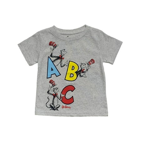 Dr. Seuss Toddler Boys Cat in the Hat ABC T-Shirt Sizes 2T-4T