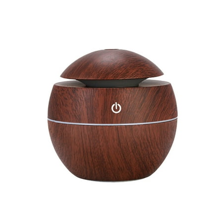 KAOU Mini USB Wood Grain Ultrasonic Mist Aroma Air Humidifier Essential Oil Diffuser