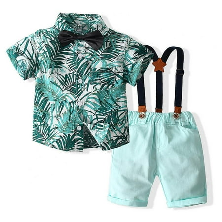 Baozhu Baby Boy Summer Outfits Kids Boy Short Sleeve Leaves Floral Print Bowtie Shirt+suspender Shorts Gentleman Outfits Suits Toddler Boy Formal Suit 4-5 Years
Baozhu Baby Boy Summer Outfits Kids Boy Short Sleeve Leaves Floral Print Bowtie Shirt+suspender Shorts Gentleman Outfits Suits Toddler Boy Formal Suit 4-5 Years