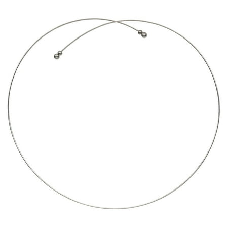 Neckwire stainless steel 0.75mm wide adjustable from 18-20 inches with ball ends. Sold individually.