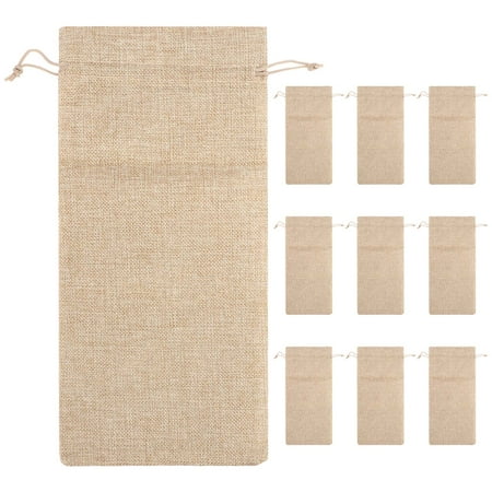 10pcs Jute Wine Bags 14 x 6 1/4 inches Hessian Wine Bottle Gift Bags with Drawstring
10pcs Jute Wine Bags 14 x 6 1/4 inches Hessian Wine Bottle Gift Bags with Drawstring