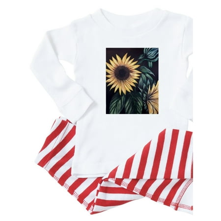CafePress - Sunflower Life Pajamas - Toddler Long Sleeve Pajama set
