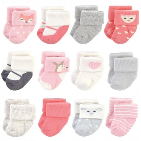 Hudson Baby Infant Girl Cotton Rich Newborn and Terry Socks Girl Woodland 0-3 Months
Hudson Baby Infant Girl Cotton Rich Newborn and Terry Socks Girl Woodland 0-3 Months