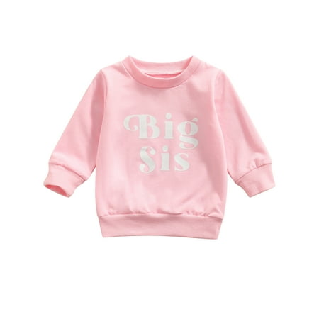 Sunisery Toddler Baby Boy Girl Sweatshirts Little Sis Big Bro Letter Long Sleeve Tops Autumn Spring Pullover Light Pink 6-12 Months
Sunisery Toddler Baby Boy Girl Sweatshirts Little Sis Big Bro Letter Long Sleeve Tops Autumn Spring Pullover Light Pink 6-12 Months