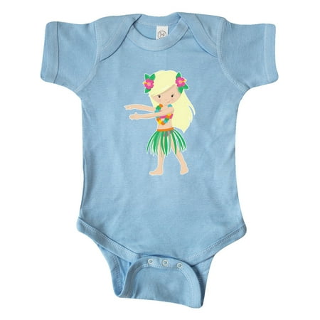 Inktastic Blonde Hula Girl Gift Baby Girl Bodysuit