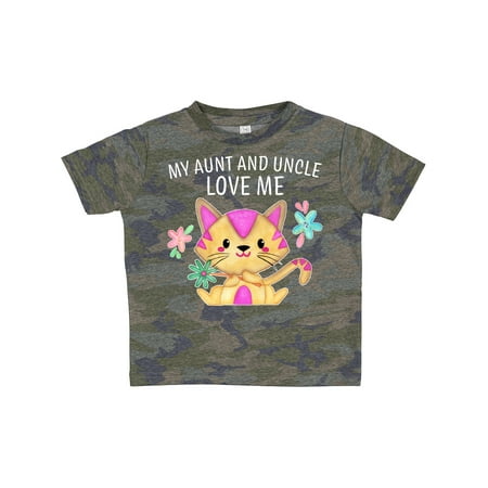 Inktastic My Aunt and Uncle Love Me with Cute Kitten and Flowers Gift Toddler Boy or Toddler Girl T-Shirt 
Inktastic My Aunt and Uncle Love Me with Cute Kitten and Flowers Gift Toddler Boy or Toddler Girl T-Shirt
