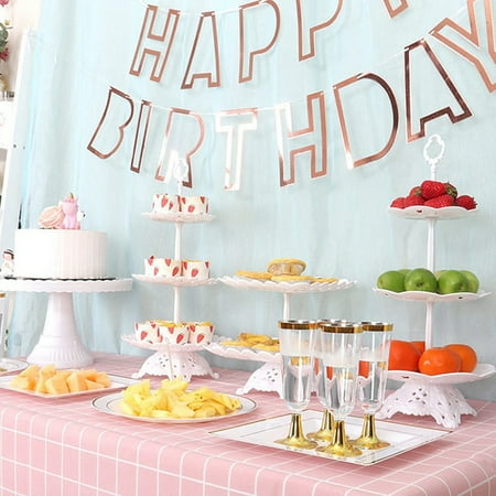 Plastic Cake Stand Display Rack Wedding Decoration Birthday Cake Tray Dessert Cake Tools Birthday Party Dessert Tray C
