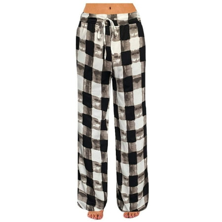 Zedker Casual Pants for Women Women s Comfy Stretch Plaid Lounge Pants Wide Leg Casual Drawstring Pajamas
Zedker Casual Pants for Women Women s Comfy Stretch Plaid Lounge Pants Wide Leg Casual Drawstring Pajamas