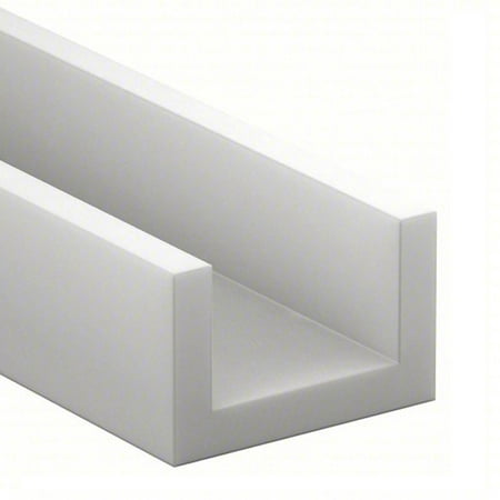 White Slippery UHMW Polyethylene U-Shaped Channel - Outside Height 3/4 - Outside Width 1-1/4 - 5 Ft.
White Slippery UHMW Polyethylene U-Shaped Channel - Outside Height 3/4 - Outside Width 1-1/4 - 5 Ft.