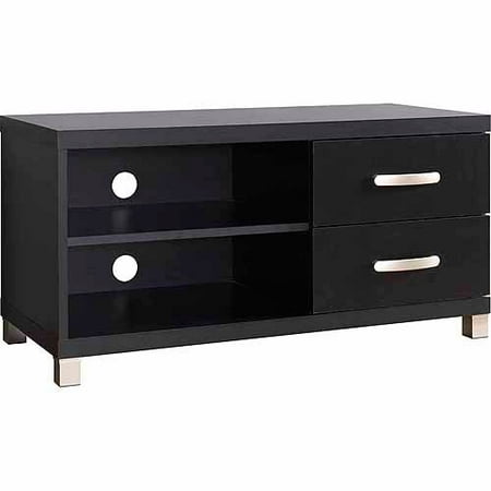 Techni Mobili Black TV Stand with 2 Drawers for TVs up to 40