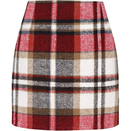 Womens High Waist Plaid Skirt Exquisite Workmanship Skirt for Dinner Party Ball Banquet Wear Red 2XL
Womens High Waist Plaid Skirt Exquisite Workmanship Skirt for Dinner Party Ball Banquet Wear Red 2XL