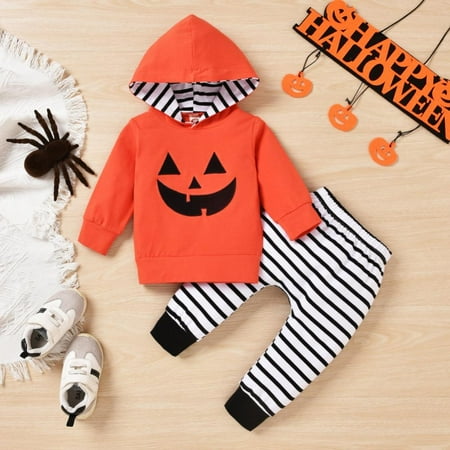 SYNPOS Halloween Baby Boy Girl Hoodie Long Sleeve Pumpkin Sweatshirts Smiley Tops Stripe Pants Cute Outfits Clothing 0-24 Months
SYNPOS Halloween Baby Boy Girl Hoodie Long Sleeve Pumpkin Sweatshirts Smiley Tops Stripe Pants Cute Outfits Clothing 0-24 Months