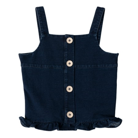 KIDPIK Girls Sleeveless Button Down Smocked Back Ruffle Hem Knitted Denim Tank Top Size: 2T - XXL (16)
KIDPIK Girls Sleeveless Button Down Smocked Back Ruffle Hem Knitted Denim Tank Top Size: 2T - XXL (16)