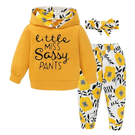Mikrdoo Infant Girls Outfits Outfits 18 Months Baby Girls Letter Print Hoodies 24 Months Baby Girls Floral Print Pants Headband 3Pcs Clothes Set Yellow
Mikrdoo Infant Girls Outfits Outfits 18 Months Baby Girls Letter Print Hoodies 24 Months Baby Girls Floral Print Pants Headband 3Pcs Clothes Set Yellow