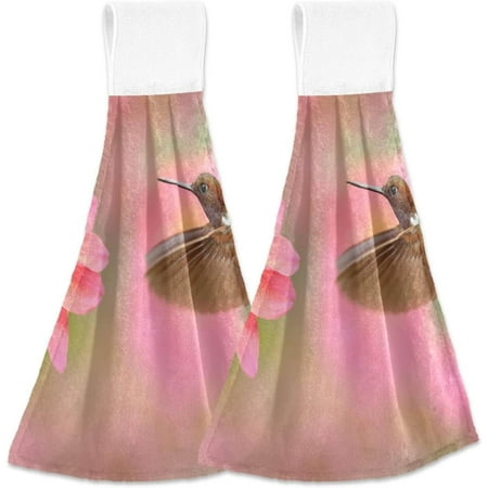 Hyjoy Hanging Kitchen Towel 12 x 17 Inch Hummingbird and Flower Towel Set 2 Pieces of Dry Towels for Kitchen Bathroom Laundry Room Table
Hyjoy Hanging Kitchen Towel 12 x 17 Inch Hummingbird and Flower Towel Set 2 Pieces of Dry Towels for Kitchen Bathroom Laundry Room Table