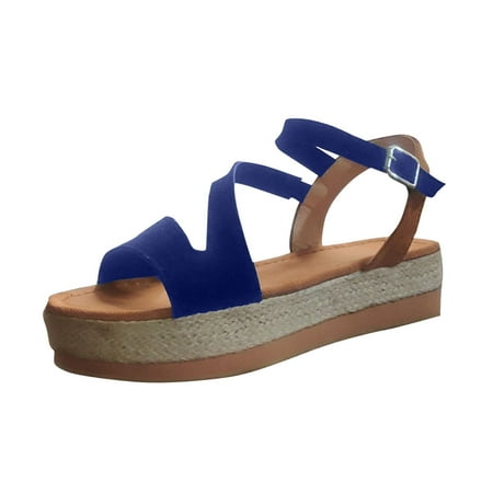 Tangnade Ladies daily all-match casual shoes Women s Casual Fish Mouth Shoes Thick-Soled Hollow Thin Strap Buckle Sandals Blue 38
Tangnade Ladies daily all-match casual shoes Women s Casual Fish Mouth Shoes Thick-Soled Hollow Thin Strap Buckle Sandals Blue 38