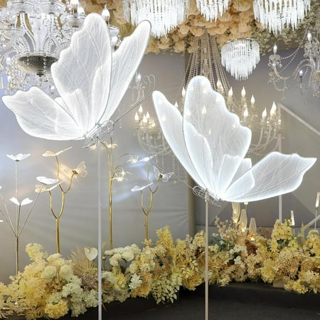 RDYMONKEY Wedding Butterfly Floor Lamp Creative Butterfly Ceiling Lamp Hanging Led Butterfly Lights Romantic Butterfly Decorations for Party Wedding Showcase(100cm/39.3in White 2PCS)
RDYMONKEY Wedding Butterfly Floor Lamp Creative Butterfly Ceiling Lamp Hanging Led Butterfly Lights Romantic Butterfly Decorations for Party Wedding Showcase(100cm/39.3in White 2PCS)