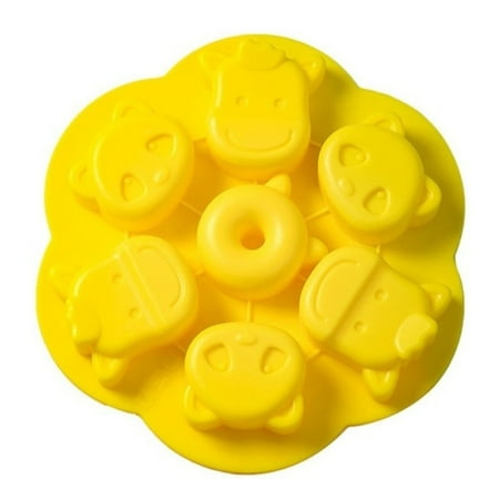 Fondant Moulds Chocolate Molds Jelly Pudding Mold Candy Mould Silicone Soft Non Stick Cartoon Animal Shape Design Moulds
