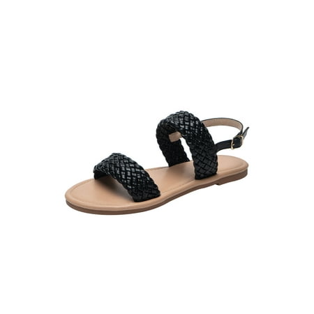 Daeful Womens Flat Sandals Braid Strap Casual Shoes Beach Summer Sandal Walking Fashion Comfort Slip On Black 6
Daeful Womens Flat Sandals Braid Strap Casual Shoes Beach Summer Sandal Walking Fashion Comfort Slip On Black 6