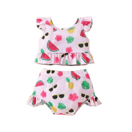 Co.MMehjri Baby Girl Swimsuits 2 Pcs Set Fruit Print Infant Girl Bathing Suit Bikini Sets Top Shorts Outfit
Co.MMehjri Baby Girl Swimsuits 2 Pcs Set Fruit Print Infant Girl Bathing Suit Bikini Sets Top Shorts Outfit