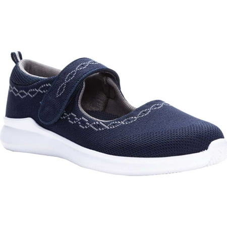 Women s Propet TravelBound Mary Jane Navy Jersey Mesh 7.5 2E