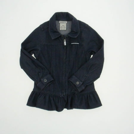 Pre-owned Calvin Klein Girls Blue Jacket size: 24 Months