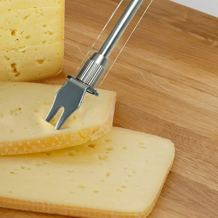 1 Pc Stainless Steel Cheese Board Double Wire Cheese Slicer Adjustable Butter Cutter
1 Pc Stainless Steel Cheese Board Double Wire Cheese Slicer Adjustable Butter Cutter