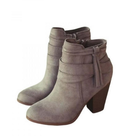Tdoqot Winter Boots for Women- Warm High-Heels Chunky Heel Christmas Gifts Women s Ankle Boots Gray 36
Tdoqot Winter Boots for Women- Warm High-Heels Chunky Heel Christmas Gifts Women s Ankle Boots Gray 36
