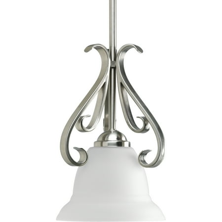 Torino Collection One-Light Brushed Nickel Etched Glass Transitional Mini-Pendant Light
Torino Collection One-Light Brushed Nickel Etched Glass Transitional Mini-Pendant Light