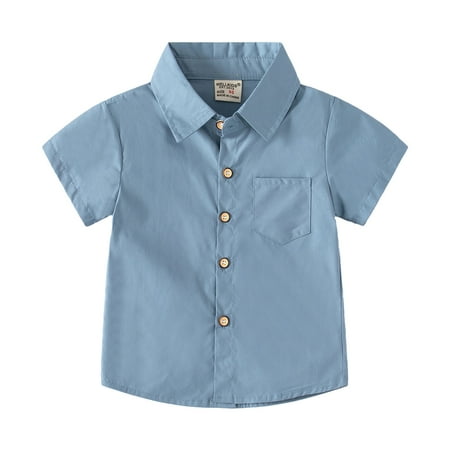 KYAIGUO Summer Shirt for Kids Boys Classic Solid Color Short Shirt Casual Cozy Cotton Short Short Sleeve Tops for Toddler 1-6 Years Old
KYAIGUO Summer Shirt for Kids Boys Classic Solid Color Short Shirt Casual Cozy Cotton Short Short Sleeve Tops for Toddler 1-6 Years Old