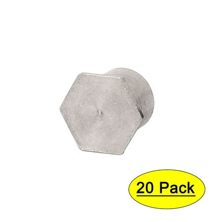 M3x5mm Blind Hole Hex Head 304 Stainless Steel Self Clinching Standoff 20pcs