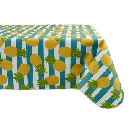 J&M Pineapple Vinyl Tablecloth 60x84