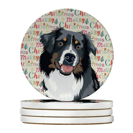 Australian Shepherd Black Tricolor #1 Christmas Large Sandstone Coasters Pack of 4 4 in x 4 in
Australian Shepherd Black Tricolor #1 Christmas Large Sandstone Coasters Pack of 4 4 in x 4 in