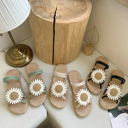 LEEy-World Sandals Women Women Slip On Sandals Flowers Leather Comfortable Outdoor Wedges Flip Flops Walking Cushioned Padded Casual Summer Shoes with Arch Support for Womens
LEEy-World Sandals Women Women Slip On Sandals Flowers Leather Comfortable Outdoor Wedges Flip Flops Walking Cushioned Padded Casual Summer Shoes with Arch Support for Womens