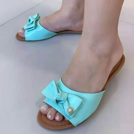 Women Fashion Solid Color Bowknot Flat Bottom Large Size Beach Slippers Note Please Buy One Or Two Sizes Larger
Women Fashion Solid Color Bowknot Flat Bottom Large Size Beach Slippers Note Please Buy One Or Two Sizes Larger
