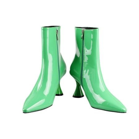 Jikolililili Fashion Candy-Colored Shoes Patent Leather Women s Boots Pointed Toe Side Zipper High-Heeled Ankle Boots Women Shoes Christmas 2022 Deals Clearance
Jikolililili Fashion Candy-Colored Shoes Patent Leather Women s Boots Pointed Toe Side Zipper High-Heeled Ankle Boots Women Shoes Christmas 2022 Deals Clearance