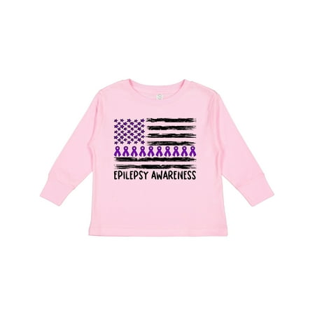Inktastic Epilepsy Awareness Purple Ribbons and Flag Boys or Girls Long Sleeve Toddler T-Shirt
Inktastic Epilepsy Awareness Purple Ribbons and Flag Boys or Girls Long Sleeve Toddler T-Shirt