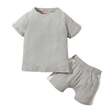 Toddler Kids Baby Boys Summer Ribbed Stripe T shirt Tops+Shorts Outfits Set For 1-2 Years
Toddler Kids Baby Boys Summer Ribbed Stripe T shirt Tops+Shorts Outfits Set For 1-2 Years