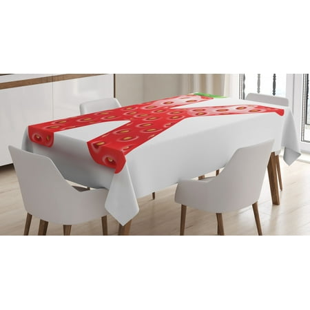 Letter K Tablecloth Fresh Food Strawberry Style Capital K Seasonal Refreshment Design Rectangular Table Cover for Dining Room Kitchen 52 X 70 Inches Vermilion Green Orange by Ambesonne
Letter K Tablecloth Fresh Food Strawberry Style Capital K Seasonal Refreshment Design Rectangular Table Cover for Dining Room Kitchen 52 X 70 Inches Vermilion Green Orange by Ambesonne