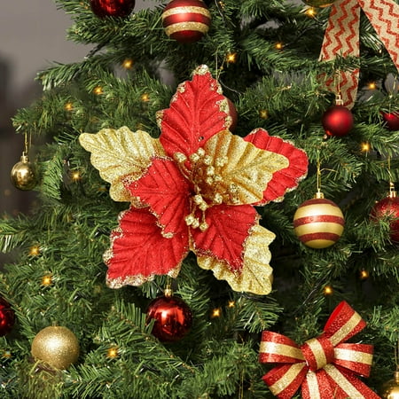 Simulation Flowers Large Red And Gold Christmas Flower Decoration DIY Christmas Decorations
Simulation Flowers Large Red And Gold Christmas Flower Decoration DIY Christmas Decorations