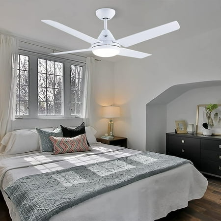 XY 48-in Ceiling Fan with Lights and Remote White Ceiling Fan with 4 Reversible Blades Quit Motor 3 Speed Modern Ceiling Fan Adjustable Color Temperature for Indoor Outdoor
XY 48-in Ceiling Fan with Lights and Remote White Ceiling Fan with 4 Reversible Blades Quit Motor 3 Speed Modern Ceiling Fan Adjustable Color Temperature for Indoor Outdoor