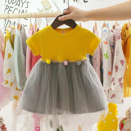 Fidelma Girls Dress&Skirt Baby Girl Trend Short Sleeve Net Yarn Dress Son Princess Skirt Yellow-80
Fidelma Girls Dress&Skirt Baby Girl Trend Short Sleeve Net Yarn Dress Son Princess Skirt Yellow-80