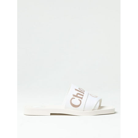 Chloe Flat Sandals Woman White Woman