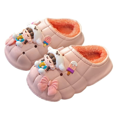 MQLKF Bowknot Little Girl Children Plush Cotton Slippers Winter Girls Indoor Non Positioning Decorations Non Cute Home Plush Shoes Soft House Indoor or Outdoor Infant Slippers
MQLKF Bowknot Little Girl Children Plush Cotton Slippers Winter Girls Indoor Non Positioning Decorations Non Cute Home Plush Shoes Soft House Indoor or Outdoor Infant Slippers