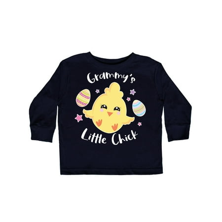 Inktastic Happy Easter Grammy s Little Chick Gift Toddler Toddler Girl Long Sleeve T-Shirt