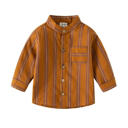 Little Boy Clothing Kids Toddler Flannel Stripe Shirt Jacket Long Sleeve Lapel Button Down Baby Boys Pockets Shirt Top Coat Outwear
Little Boy Clothing Kids Toddler Flannel Stripe Shirt Jacket Long Sleeve Lapel Button Down Baby Boys Pockets Shirt Top Coat Outwear
